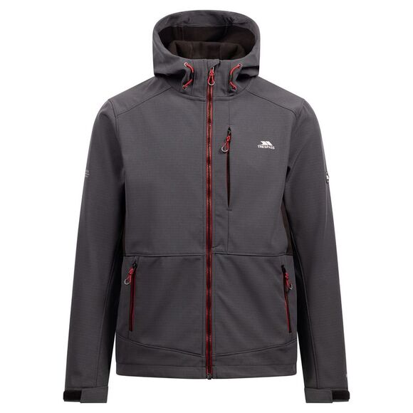 Trespass Mens Dante Soft Shell Jacket / Dark Grey